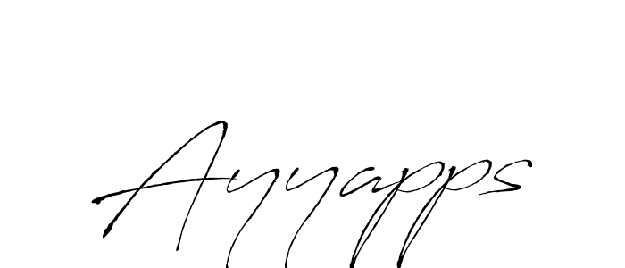 The best way (Antro_Vectra) to make a short signature is to pick only two or three words in your name. The name Ayyapps include a total of six letters. For converting this name. Ayyapps signature style 6 images and pictures png