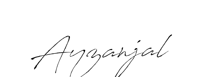 Use a signature maker to create a handwritten signature online. With this signature software, you can design (Antro_Vectra) your own signature for name Ayzanjal. Ayzanjal signature style 6 images and pictures png