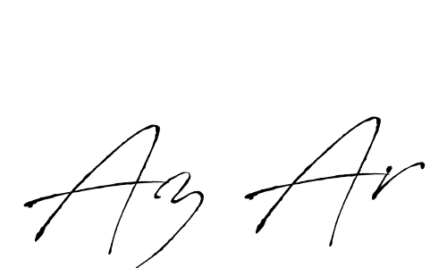 Make a beautiful signature design for name Az Ar. With this signature (Antro_Vectra) style, you can create a handwritten signature for free. Az Ar signature style 6 images and pictures png