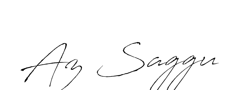 How to make Az Saggu name signature. Use Antro_Vectra style for creating short signs online. This is the latest handwritten sign. Az Saggu signature style 6 images and pictures png