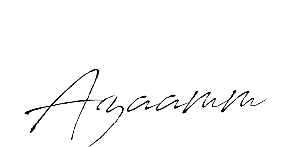 Design your own signature with our free online signature maker. With this signature software, you can create a handwritten (Antro_Vectra) signature for name Azaamm. Azaamm signature style 6 images and pictures png