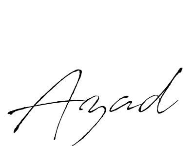 Make a beautiful signature design for name Azad. With this signature (Antro_Vectra) style, you can create a handwritten signature for free. Azad signature style 6 images and pictures png