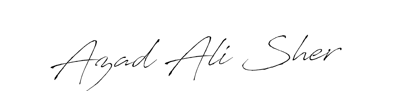 Similarly Antro_Vectra is the best handwritten signature design. Signature creator online .You can use it as an online autograph creator for name Azad Ali Sher. Azad Ali Sher signature style 6 images and pictures png