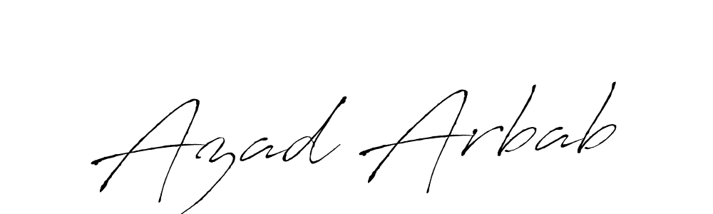 Also we have Azad Arbab name is the best signature style. Create professional handwritten signature collection using Antro_Vectra autograph style. Azad Arbab signature style 6 images and pictures png