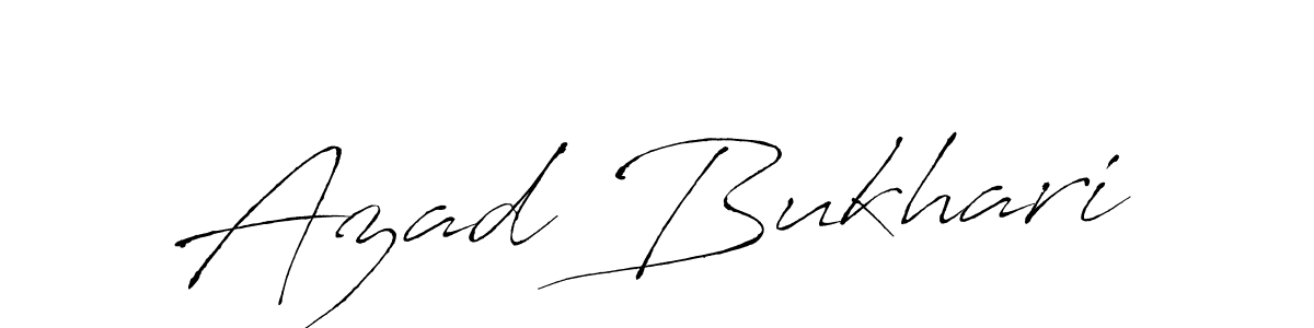 Azad Bukhari stylish signature style. Best Handwritten Sign (Antro_Vectra) for my name. Handwritten Signature Collection Ideas for my name Azad Bukhari. Azad Bukhari signature style 6 images and pictures png