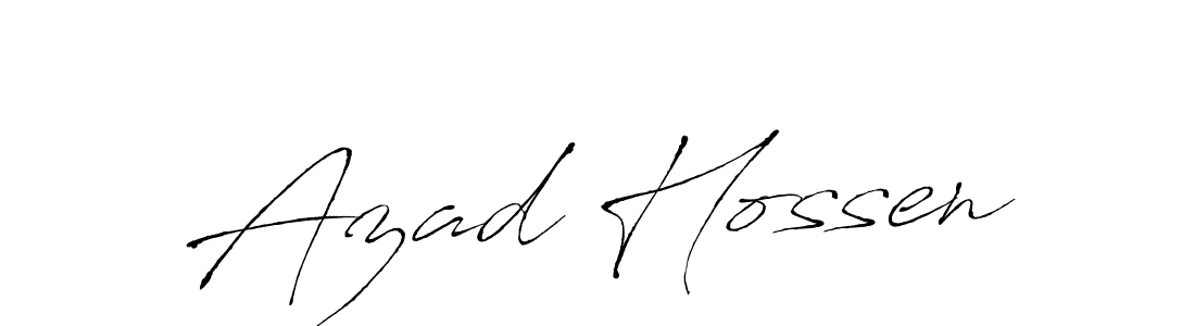 Use a signature maker to create a handwritten signature online. With this signature software, you can design (Antro_Vectra) your own signature for name Azad Hossen. Azad Hossen signature style 6 images and pictures png