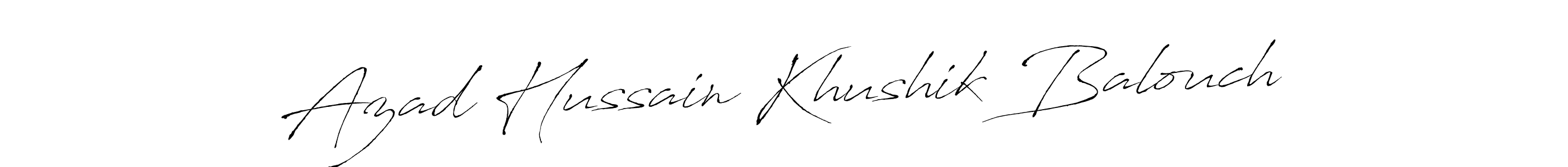 Make a beautiful signature design for name Azad Hussain Khushik Balouch. Use this online signature maker to create a handwritten signature for free. Azad Hussain Khushik Balouch signature style 6 images and pictures png