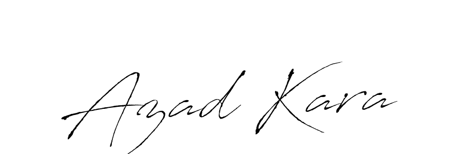 Design your own signature with our free online signature maker. With this signature software, you can create a handwritten (Antro_Vectra) signature for name Azad Kara. Azad Kara signature style 6 images and pictures png