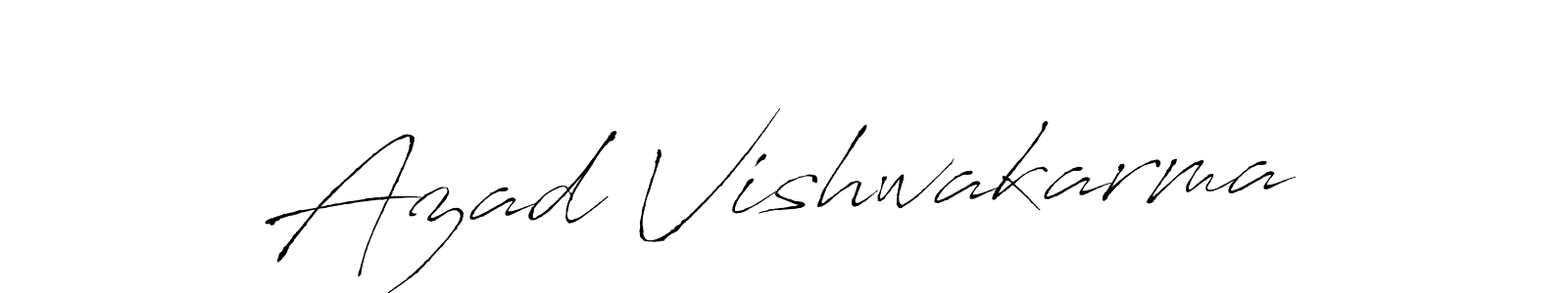 It looks lik you need a new signature style for name Azad Vishwakarma. Design unique handwritten (Antro_Vectra) signature with our free signature maker in just a few clicks. Azad Vishwakarma signature style 6 images and pictures png