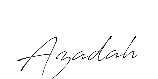 How to make Azadah signature? Antro_Vectra is a professional autograph style. Create handwritten signature for Azadah name. Azadah signature style 6 images and pictures png