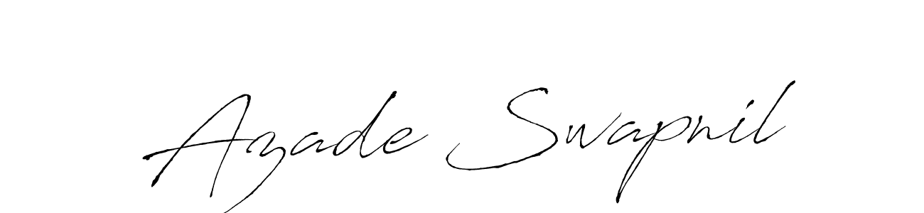 Make a beautiful signature design for name Azade Swapnil. With this signature (Antro_Vectra) style, you can create a handwritten signature for free. Azade Swapnil signature style 6 images and pictures png