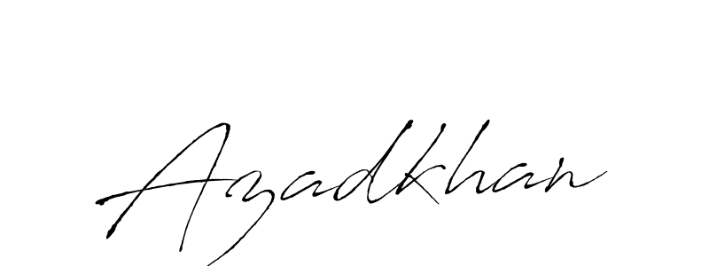 Make a beautiful signature design for name Azadkhan. Use this online signature maker to create a handwritten signature for free. Azadkhan signature style 6 images and pictures png