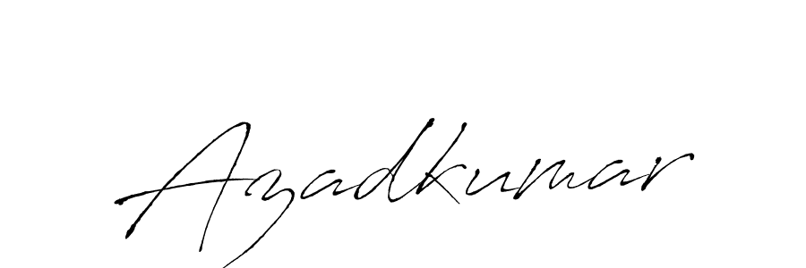 How to make Azadkumar signature? Antro_Vectra is a professional autograph style. Create handwritten signature for Azadkumar name. Azadkumar signature style 6 images and pictures png