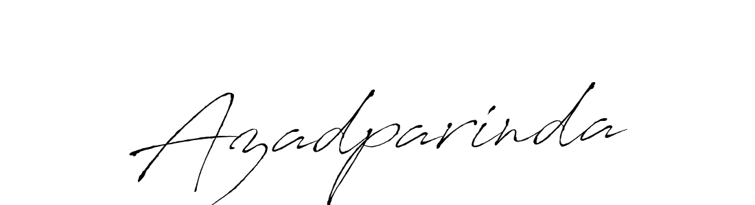 Azadparinda stylish signature style. Best Handwritten Sign (Antro_Vectra) for my name. Handwritten Signature Collection Ideas for my name Azadparinda. Azadparinda signature style 6 images and pictures png