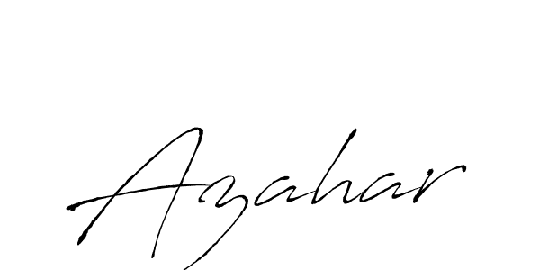 Azahar stylish signature style. Best Handwritten Sign (Antro_Vectra) for my name. Handwritten Signature Collection Ideas for my name Azahar. Azahar signature style 6 images and pictures png