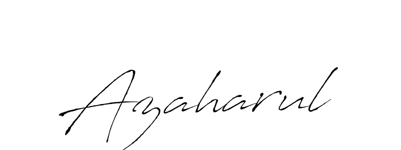 Make a beautiful signature design for name Azaharul. With this signature (Antro_Vectra) style, you can create a handwritten signature for free. Azaharul signature style 6 images and pictures png