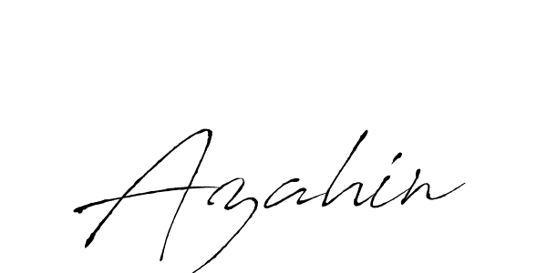 How to make Azahin signature? Antro_Vectra is a professional autograph style. Create handwritten signature for Azahin name. Azahin signature style 6 images and pictures png