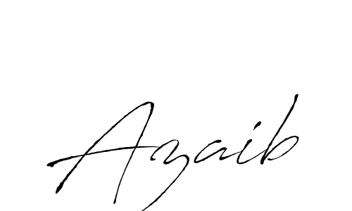 Azaib stylish signature style. Best Handwritten Sign (Antro_Vectra) for my name. Handwritten Signature Collection Ideas for my name Azaib. Azaib signature style 6 images and pictures png