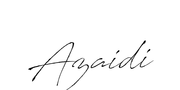 Make a beautiful signature design for name Azaidi. With this signature (Antro_Vectra) style, you can create a handwritten signature for free. Azaidi signature style 6 images and pictures png