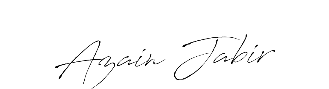 Design your own signature with our free online signature maker. With this signature software, you can create a handwritten (Antro_Vectra) signature for name Azain Jabir. Azain Jabir signature style 6 images and pictures png