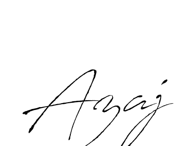 Make a beautiful signature design for name Azaj. With this signature (Antro_Vectra) style, you can create a handwritten signature for free. Azaj signature style 6 images and pictures png