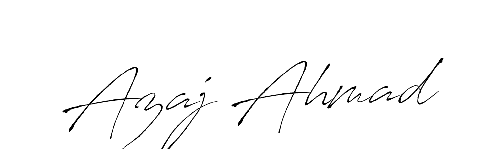 Make a beautiful signature design for name Azaj Ahmad. Use this online signature maker to create a handwritten signature for free. Azaj Ahmad signature style 6 images and pictures png