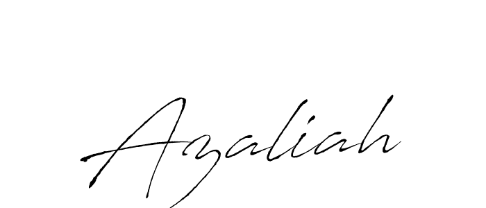 Use a signature maker to create a handwritten signature online. With this signature software, you can design (Antro_Vectra) your own signature for name Azaliah. Azaliah signature style 6 images and pictures png