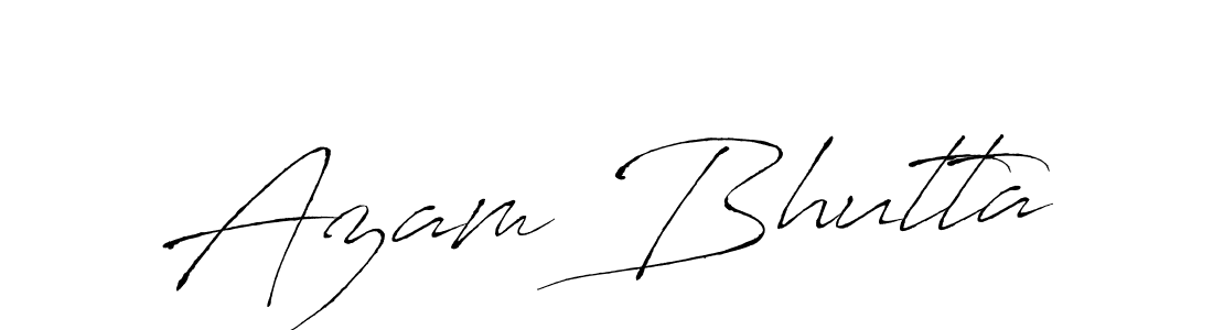 Also we have Azam Bhutta name is the best signature style. Create professional handwritten signature collection using Antro_Vectra autograph style. Azam Bhutta signature style 6 images and pictures png