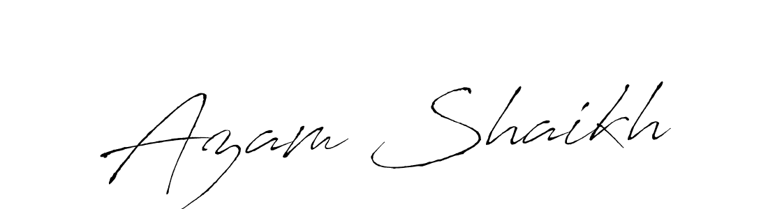 You should practise on your own different ways (Antro_Vectra) to write your name (Azam Shaikh) in signature. don't let someone else do it for you. Azam Shaikh signature style 6 images and pictures png