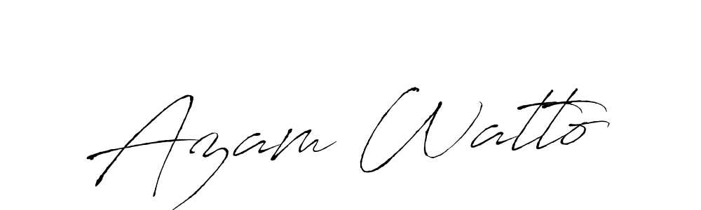 You should practise on your own different ways (Antro_Vectra) to write your name (Azam Watto) in signature. don't let someone else do it for you. Azam Watto signature style 6 images and pictures png