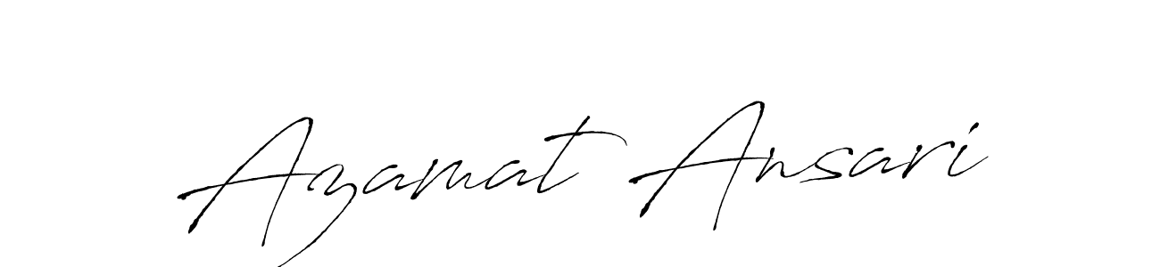 How to make Azamat Ansari signature? Antro_Vectra is a professional autograph style. Create handwritten signature for Azamat Ansari name. Azamat Ansari signature style 6 images and pictures png