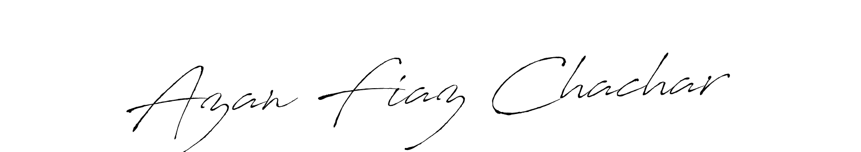 Design your own signature with our free online signature maker. With this signature software, you can create a handwritten (Antro_Vectra) signature for name Azan Fiaz Chachar. Azan Fiaz Chachar signature style 6 images and pictures png