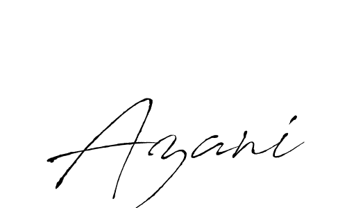 Azani stylish signature style. Best Handwritten Sign (Antro_Vectra) for my name. Handwritten Signature Collection Ideas for my name Azani. Azani signature style 6 images and pictures png