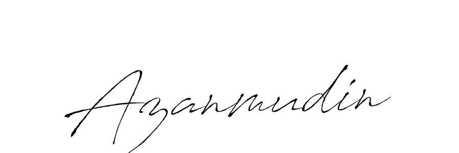 Create a beautiful signature design for name Azanmudin. With this signature (Antro_Vectra) fonts, you can make a handwritten signature for free. Azanmudin signature style 6 images and pictures png