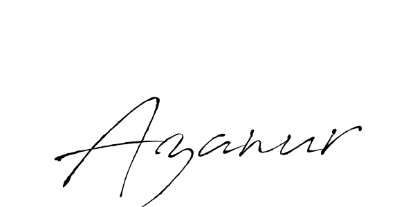 How to make Azanur name signature. Use Antro_Vectra style for creating short signs online. This is the latest handwritten sign. Azanur signature style 6 images and pictures png