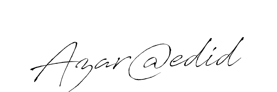 if you are searching for the best signature style for your name Azar@edid. so please give up your signature search. here we have designed multiple signature styles  using Antro_Vectra. Azar@edid signature style 6 images and pictures png