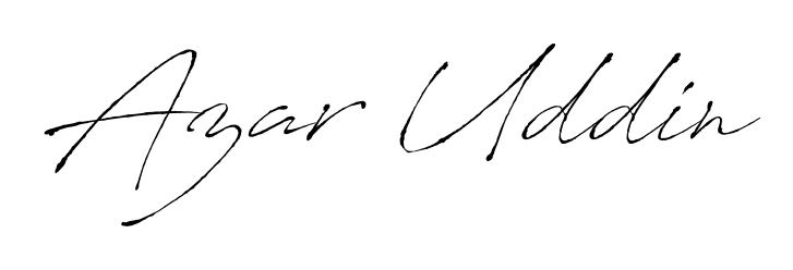 Create a personalized artistic stamp with Azar Uddin in Antro_Vectra font. Perfect for visual artists, designers, and influencers. Azar Uddin signature style 6 images and pictures png