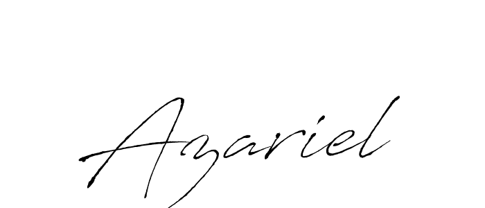 Azariel stylish signature style. Best Handwritten Sign (Antro_Vectra) for my name. Handwritten Signature Collection Ideas for my name Azariel. Azariel signature style 6 images and pictures png