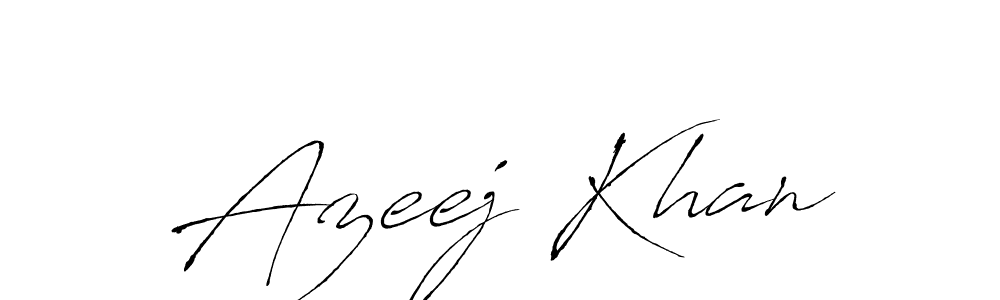 The best way (Antro_Vectra) to make a short signature is to pick only two or three words in your name. The name Azeej Khan include a total of six letters. For converting this name. Azeej Khan signature style 6 images and pictures png