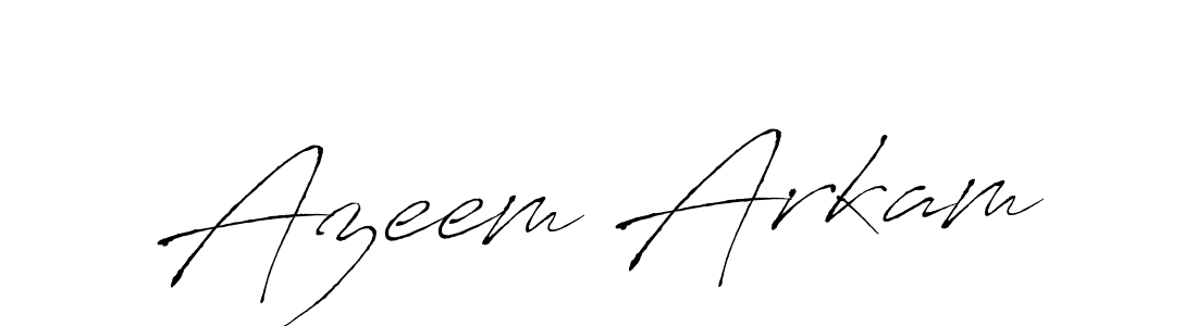 Design your own signature with our free online signature maker. With this signature software, you can create a handwritten (Antro_Vectra) signature for name Azeem Arkam. Azeem Arkam signature style 6 images and pictures png
