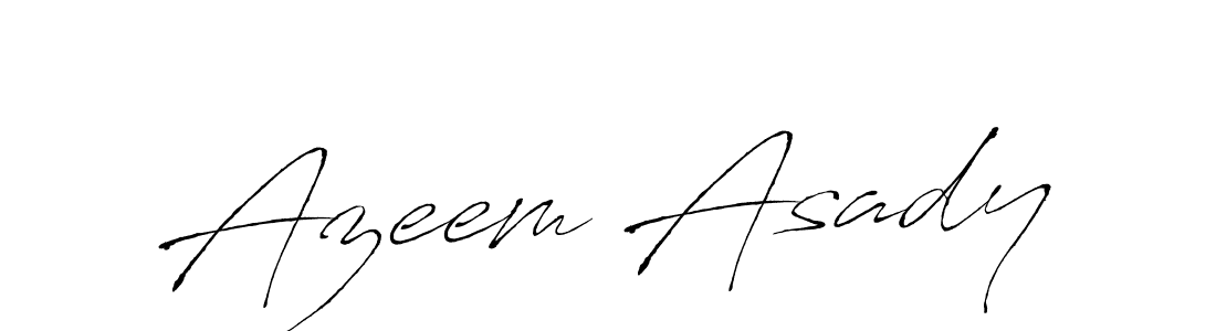 Also we have Azeem Asady name is the best signature style. Create professional handwritten signature collection using Antro_Vectra autograph style. Azeem Asady signature style 6 images and pictures png