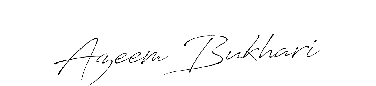 Antro_Vectra is a professional signature style that is perfect for those who want to add a touch of class to their signature. It is also a great choice for those who want to make their signature more unique. Get Azeem Bukhari name to fancy signature for free. Azeem Bukhari signature style 6 images and pictures png