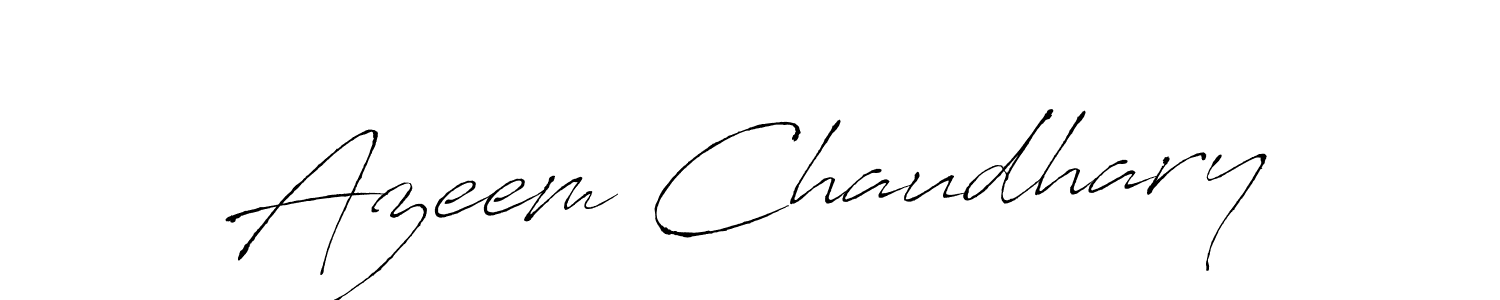 Design your own signature with our free online signature maker. With this signature software, you can create a handwritten (Antro_Vectra) signature for name Azeem Chaudhary. Azeem Chaudhary signature style 6 images and pictures png