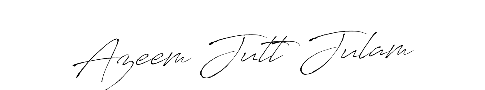 The best way (Antro_Vectra) to make a short signature is to pick only two or three words in your name. The name Azeem Jutt Julam include a total of six letters. For converting this name. Azeem Jutt Julam signature style 6 images and pictures png