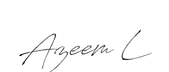 You can use this online signature creator to create a handwritten signature for the name Azeem L. This is the best online autograph maker. Azeem L signature style 6 images and pictures png