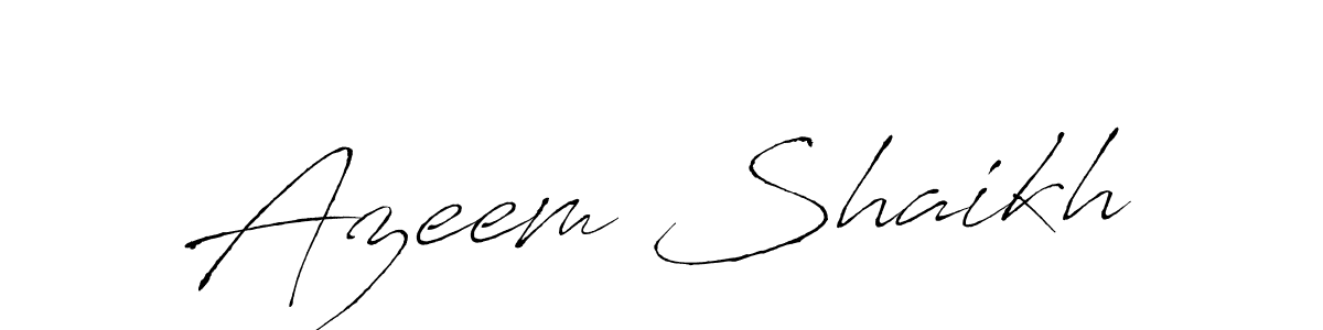 Use a signature maker to create a handwritten signature online. With this signature software, you can design (Antro_Vectra) your own signature for name Azeem Shaikh. Azeem Shaikh signature style 6 images and pictures png