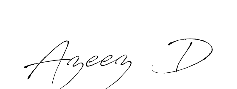 Make a beautiful signature design for name Azeez  D. With this signature (Antro_Vectra) style, you can create a handwritten signature for free. Azeez  D signature style 6 images and pictures png