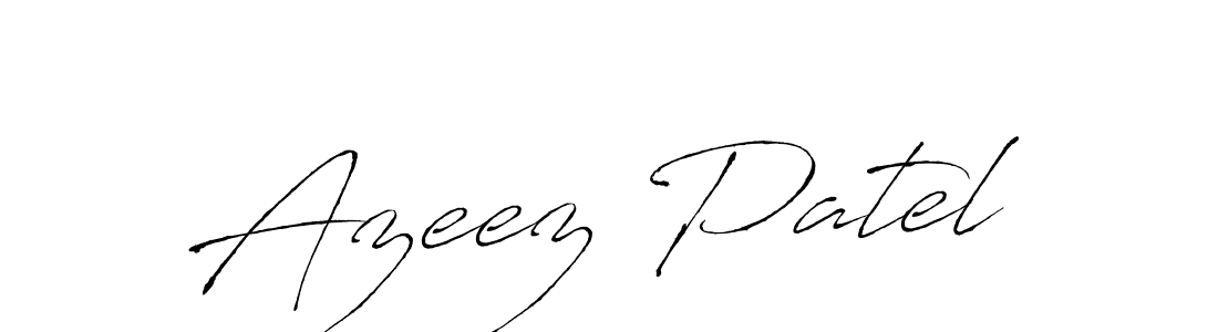 Create a beautiful signature design for name Azeez Patel. With this signature (Antro_Vectra) fonts, you can make a handwritten signature for free. Azeez Patel signature style 6 images and pictures png