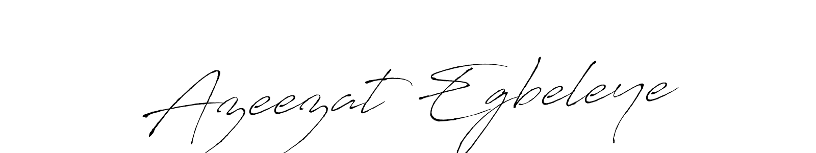 How to make Azeezat Egbeleye name signature. Use Antro_Vectra style for creating short signs online. This is the latest handwritten sign. Azeezat Egbeleye signature style 6 images and pictures png