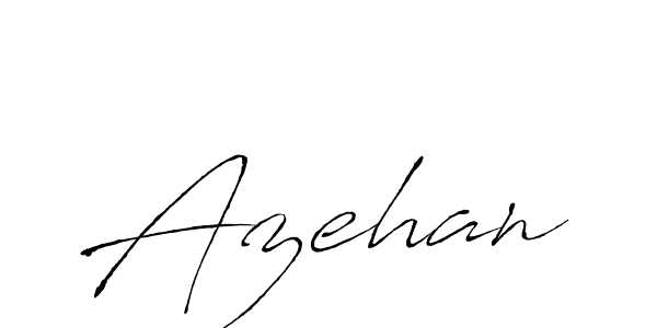 Make a beautiful signature design for name Azehan. With this signature (Antro_Vectra) style, you can create a handwritten signature for free. Azehan signature style 6 images and pictures png